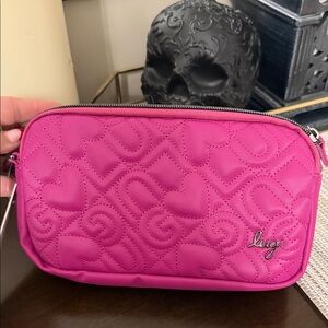 Lug Coupe Xl Satin Luxe  Orchid Quilted Convertible crossbody Bag